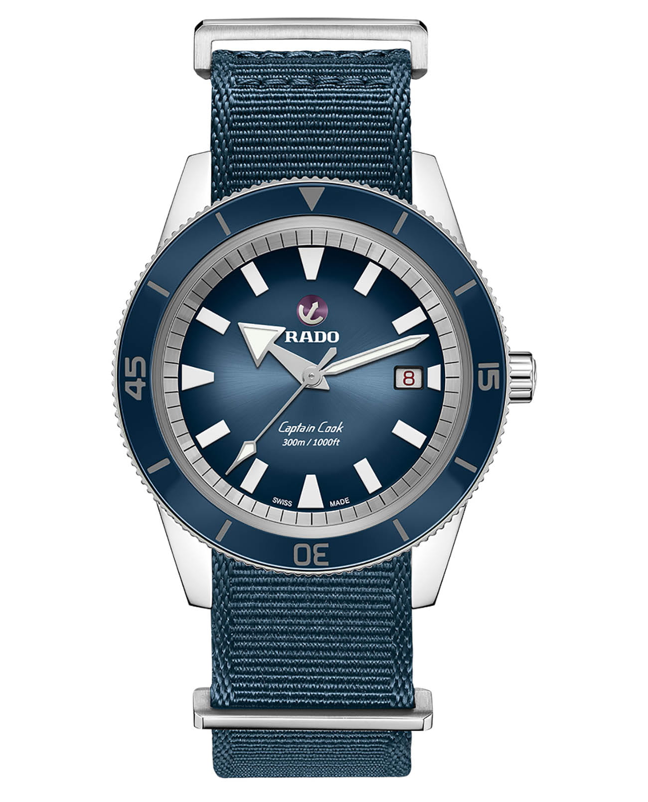 Rado Rado Captain Cook Automatic R32105208, captain cook швейцария мужские часы на браслете нержавеющая сталь боковой вид